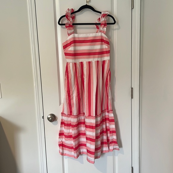 JCrew Factory NWT squareneck midi dress, size 6 - Picture 3 of 5